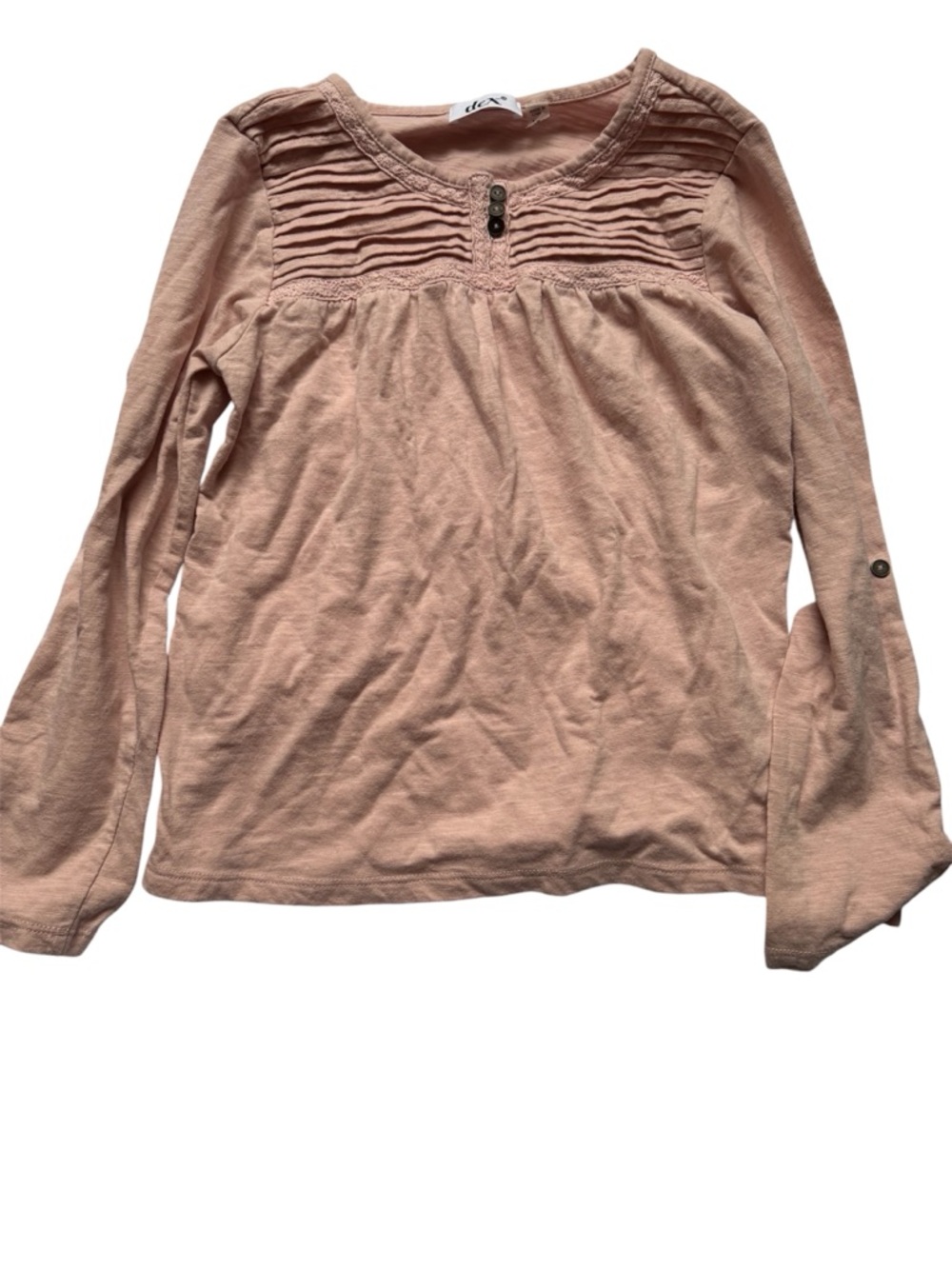 Girl’s Dex Dusty Rose Long Sleeve Shirt size 10